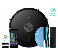 Salente L7, laserový robotický vysavač, stírání vodou, UVC dezinfekce, černý
