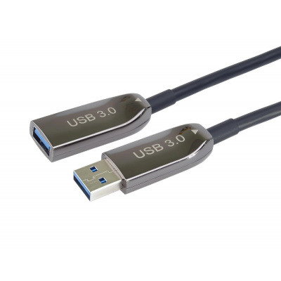 PremiumCord prodlužovací optický AOC kabel USB 3.0 A/Male - A/Female, 30m