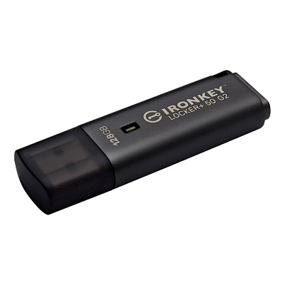 Kingston Flash Disk 128GB IronKey Locker Plus 50 G2, FIPS 197, AES-256