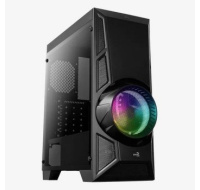 AEROCOOL skříň AeroEngine RGB, Mid tower, 1x USB 3.0, 2x USB 2.0, 2x audio, bez zdroje