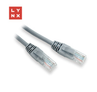 LYNX UTP patch kabel Cat5e, PVC, CCA, 2m, šedý