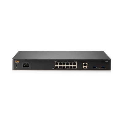 HPE Aruba Networking 9012 (RW) 12xGbE 6xPoE+ Branch 2K Clients - 32 APs Gateway