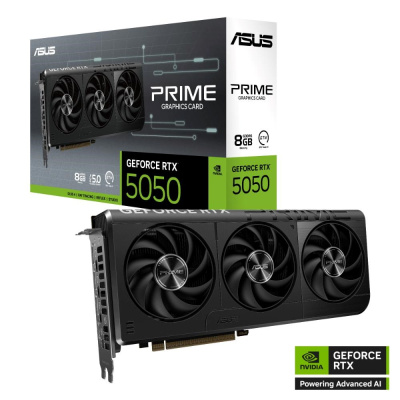 ASUS VGA NVIDIA GeForce RTX 5050 PRIME 8G, 8G GDDR6, 3xDP, 1xHDMI