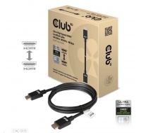 Club3D Adaptér HDMI 2.1 Ultra Rychlý HDMI™ Certifikovaný 4K120Hz, 8K60Hz, 48Gbps (M/M 1.5 m/4.92 ft), 28 AWG