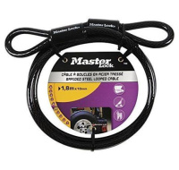 Master Lock Ohebné ocelové lanko 78EURD - 180cm x 1cm