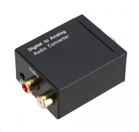 WG - Převodník digitálního signálu na analog - RCA L/R 3,5 mm, black