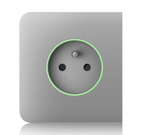 Ajax  SideCover (smart) - Boční kryt zásuvky, horizontální, mlhová