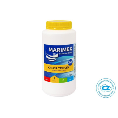 Marimex Chlor Triplex 1,6 kg - bazénová chemie - DEZINFEKCE