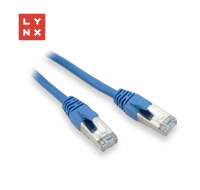 LYNX FTP patch kabel Cat5e PVC, CCA, 5m, modrý