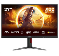 AOC MT 27" 27G4HA - 1920x1080,IPS,200Hz,HDR10,2xHDMI,1xDP,Repro,Pivot
