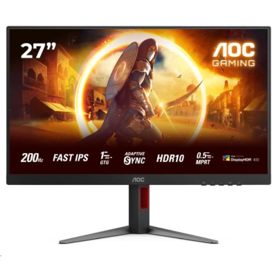 AOC MT 27" 27G4HA - 1920x1080,IPS,200Hz,HDR10,2xHDMI,1xDP,Repro,Pivot