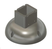 TP-LINK držák/stojan pro kamery Tapo C500/C510W/C520WS/C530WS na stěnu a strop, bílý s krytkou kabelů (1ks)