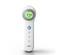 Braun BNT400WE bezkontaktní teploměr, Age Precision, tichý režim, podsvícený displej, bílý