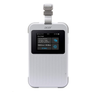 ACER Router Connect Enduro M6E,20GB SIMO,5G,LTE,2.4" touch display,Wifi,NFC,USB-C,2.4GHz,8000mAh,White