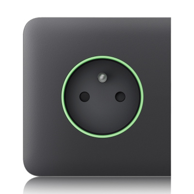 Ajax  SideCover (smart) - Boční kryt zásuvky, horizontální, grafitová