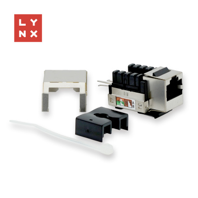 LYNX keystone STP Cat5e, 90 stp., stříbrný