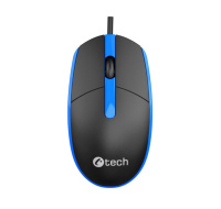 C-TECH Myš WM-10, černo/modrá, USB