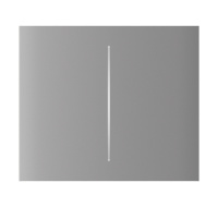 Ajax CenterButton (2-gang) vertical - Středové dvou tlačítko, vertikální instalace, mlhová