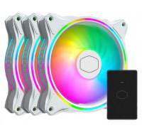 Cooler Master ventilátor MasterFan MF120 Halo 3in1 White, 3x120mm, ARGB, bílá