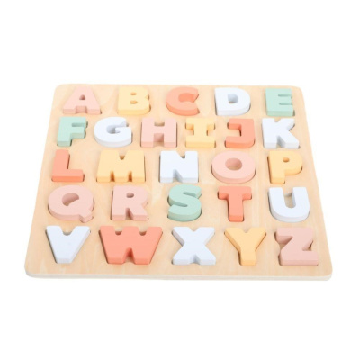 Dřevěná vkládací abeceda