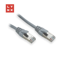 LYNX FTP patch kabel Cat5e PVC, CCA, 2m, šedý