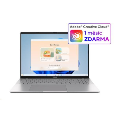 ASUS NTB Vivobook S16 (S3607CA-RP006W), Ultra 7 255H, 16" 1920x1200, 16GB, 1TB SSD, Intel, W11 Home, Silver