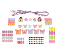 Sada dřevěných korálků pro děti - 122 ks