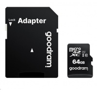 GOODRAM MicroSDXC karta 64GB M1AA, UHS-I Class 10, U1 + adaptér
