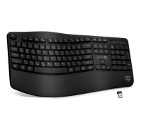 CONNECT IT FOR HEALTH Ergonomická klávesnice ErgoOffice, Bezdrátová, CZ+SK, černá