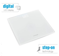 Orava osobní digitální váha, do 180 kg, LED displej, automatické zapnutí dotykem chodidla