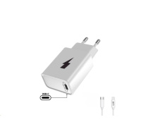 WG - Síťová nabíječka 1x USB-C, PD 20W + kabel Type-C na Lightning MFI,  white