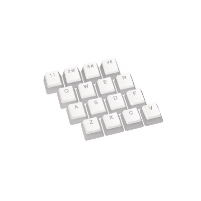 ENDORFY Klávesy PBT Pudding Onyx White Double shot, bílá
