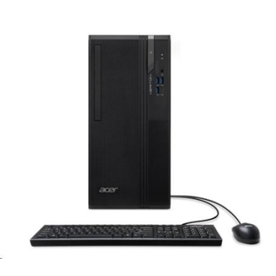 ACER PC Veriton VS2720G, i5-14400,8GB DDR5,512GB M.2 SSD,Wifi,DVD±RW,USB KB+mouse,W11P,300W,Black