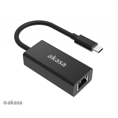 AKASA redukce USB-C na RJ45 (Ethernet), 2.5Gbps, 15cm