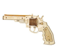RoboTime 3D dřevěné mechanické puzzle Revolver Corsac