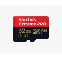 SanDisk Micro SDXC karta 32GB Extreme PRO (100MB/s, Class 10 UHS-I V30) + adaptér