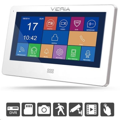 Veria LCD monitor videotelefonu  7077B bílý