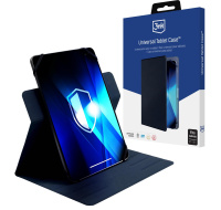 3mk ochranné pouzdro Universal Tablet Case pro tablety 9-11", Dark Blue