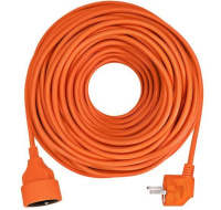 Solight prodlužovací přívod - spojka, 1 zásuvka, 40 m, 3 x 1,5mm2, oranžová