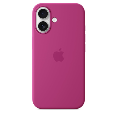 APPLE iPhone 16 Silicone Case with MagSafe - Fuchsia