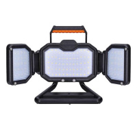 Solight LED reflektor 30W, přenosný, nabíjecí, 3000lm, oranžovo-černý