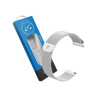 RhinoTech univerzální řemínek milánský tah Quick Release 18mm stříbrný