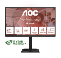 AOC MT 27" 27E4CV - 1920x1080,IPS,120Hz,1xHDMI,1xDP,USBhub,USB-C,PD,RJ45,Repro,Pivot