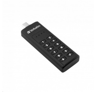 VERBATIM USB C 3.1 Drive 128 GB - Keypad Secure (R:160/W:150 MB/s) GDPR