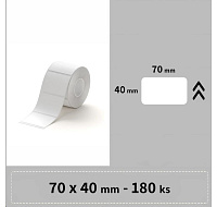 BAZAR - Niimbot štítky RP 70x40mm 180ks Bílé pro B3S - Poškozený obal (Komplet)