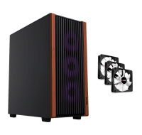 1stCOOL skříň G6 Noble, Mid Tower, ATX, AU, 3x 120mm Fan, Černá