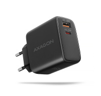 AXAGON ACU-PQ45 GaN nabíječka do sítě 45W, 2x port (USB-A + USB-C), PD3.0/PPS/QC4+/SFC 2.0/AFC/Apple