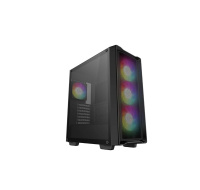 DEEPCOOL Case CC560 MESH V2, ATX, ARGB, Průhledná bočnice, 4x120mm Fan, černá