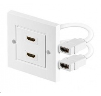 PREMIUMCORD Zásuvka HDMI zásuvka v panelu 2x HDMI A - HDMI A Female/Female