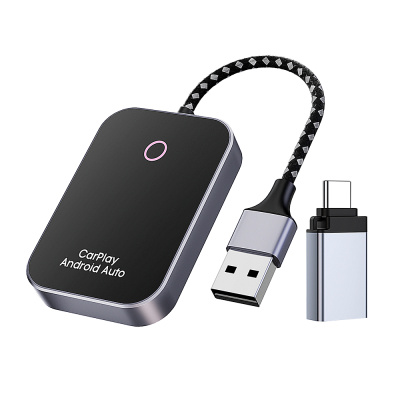 WG - Adaptér pro bezdrátové Apple CarPlay nebo Android Auto, černá